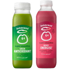Innocent smoothie fles à 300/750 ml
of pak van 4 pakjes à 150 ml